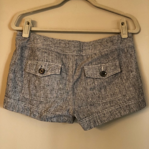 EXPRESS grey linen shorts size 4 - Picture 6 of 6